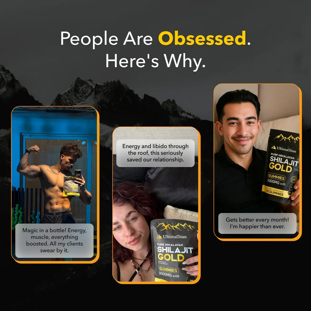 ULTIMATITAN Pure Shilajit Gummies - Now 6-in-1 Support