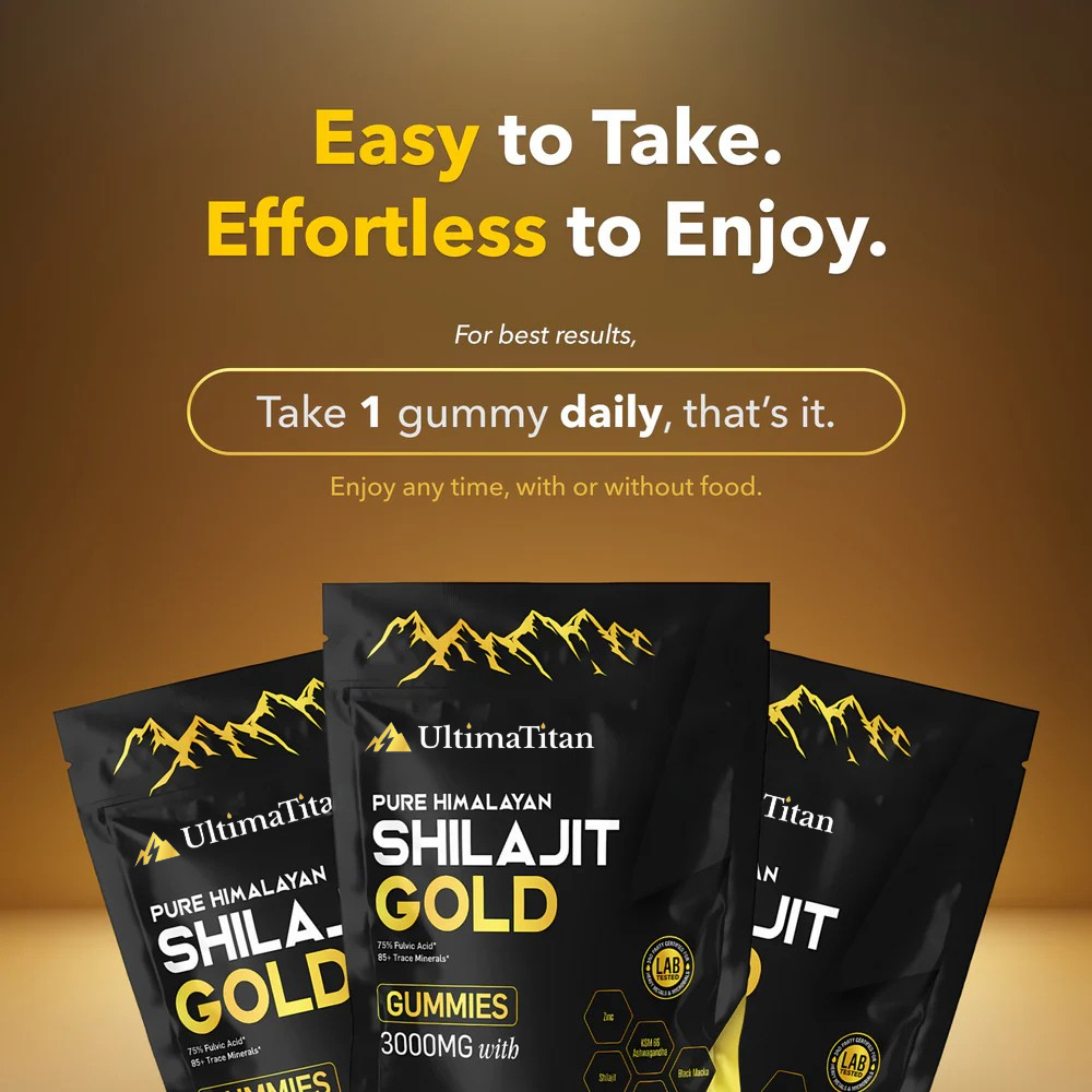 ULTIMATITAN Pure Shilajit Gummies - Now 6-in-1 Support